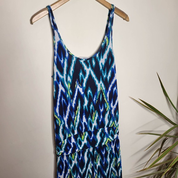 Tart Sleeveless Megan Printed Jumpsuit - Abstract - Blue Multi/Blue - Picture 10 of 14
